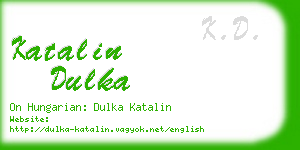 katalin dulka business card